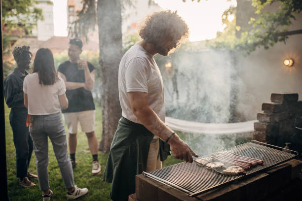 istock Friends on barbecue party 1406189574