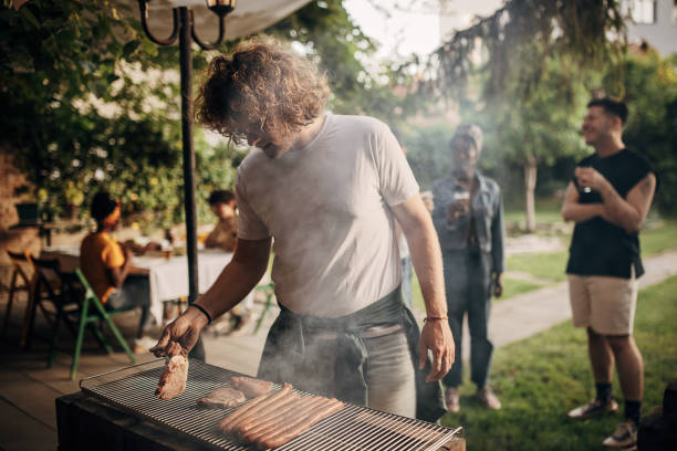 istock Friends on barbecue party 1406189691