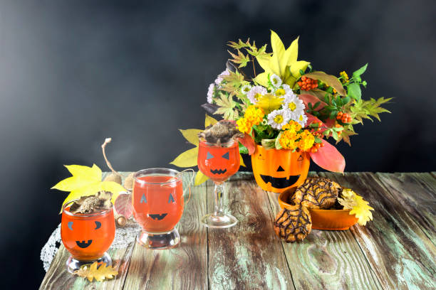 istock Decoration of a table for autumn holidays 1406197843