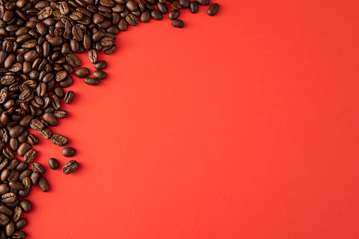 Coffee beans background