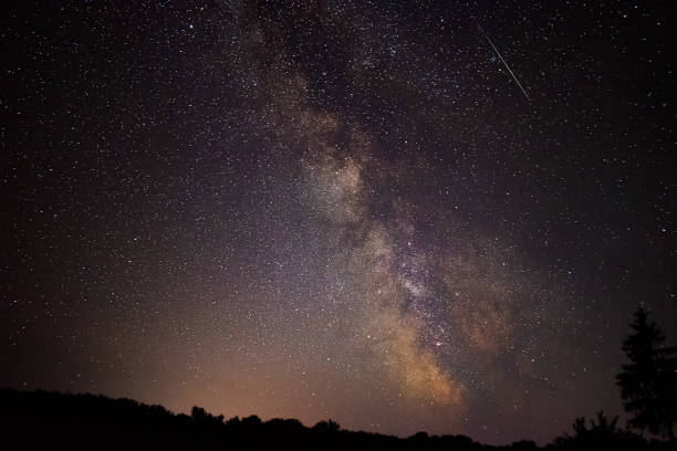 istock Milky Way above the forest 1406203355