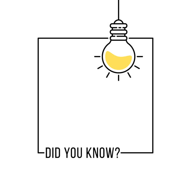 あなたはフレームに電球を吊るすように知っていましたか - trivia点のイラスト素材／クリップアート素材／マンガ素材／アイコン素材