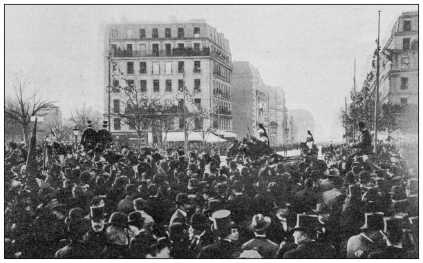 istock Antique photo: Place de la Nation, 19th November 1899, 