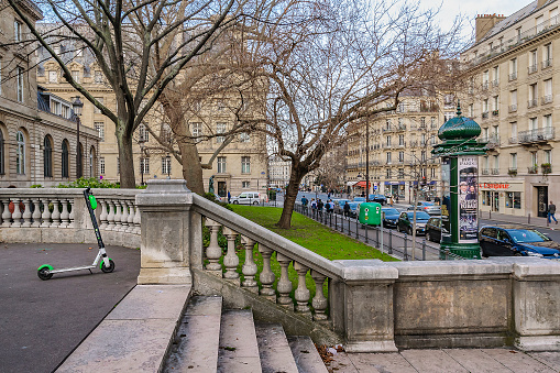 Paris, France, January  - 2020 - Exterior view of one of sorbonne university buildings, paris, france