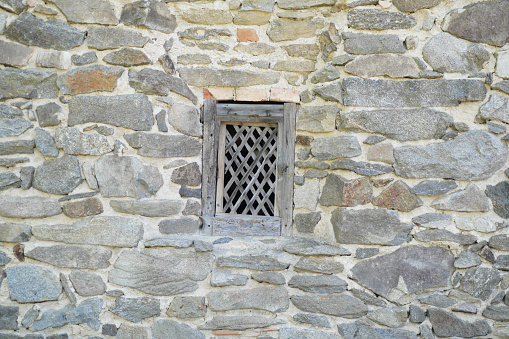 Rock Wall with Window Background