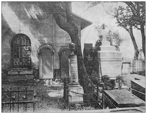 Antique photo: Saint Pierre cemetery, Montmartre