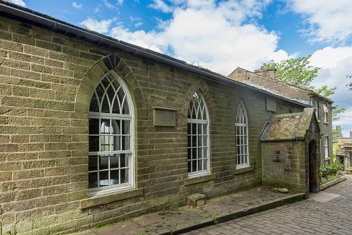 The school where the Bronte sisters taught in Haworth, Yorkshire, England, UK.