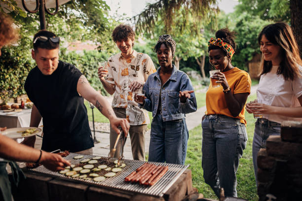 istock Barbecue party in back yard 1406216972