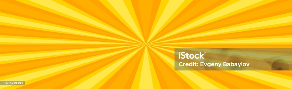 Yellow Radiate Color Background Pattern Radial Yellow Sun Rays Bright Panoramic Pattern Texture Background ...