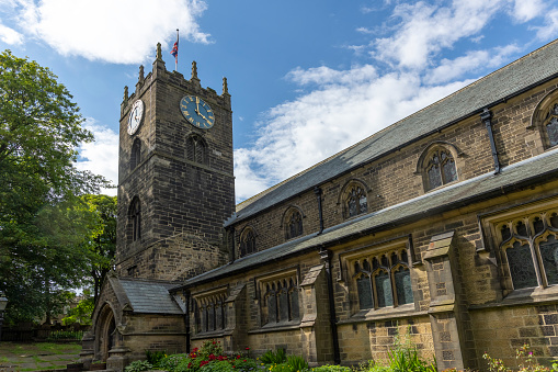 Image of Church of All Saints in Helmsley Yorkshire , summer 2020