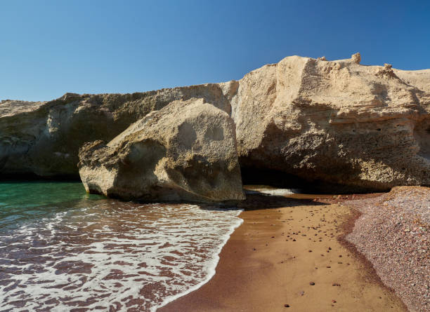 istock Playa de los Escullos or Playa del Arco and its dune fosil. 1406219384