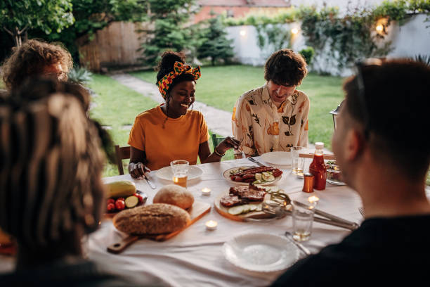 istock Dinner party outdoors 1406219514