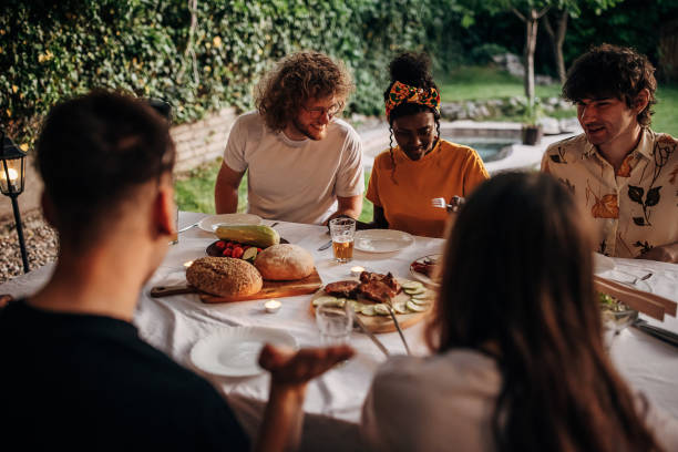 istock Dinner party outdoors 1406219532
