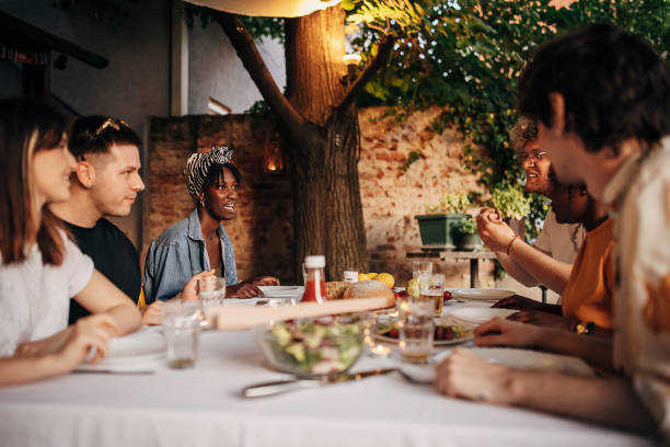 istock Dinner party outdoors 1406219717