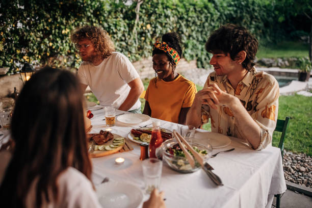 istock Dinner party outdoors 1406219757