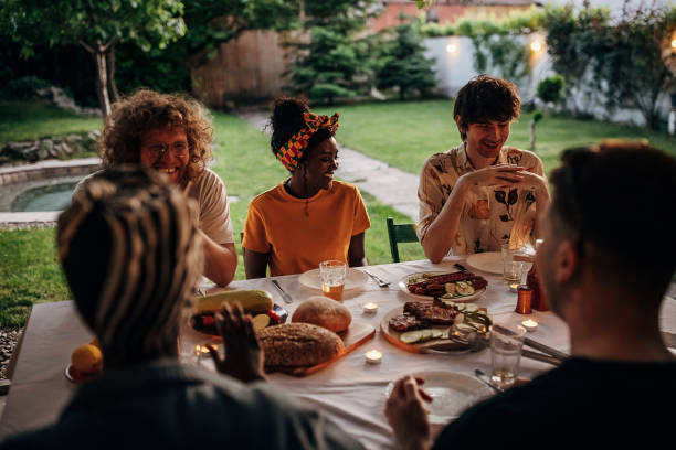 istock Dinner party outdoors 1406219809