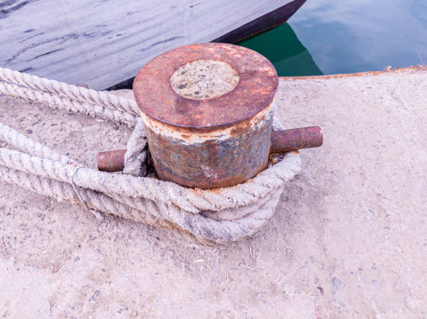 istock Detail from old mooring equipment 1406221261