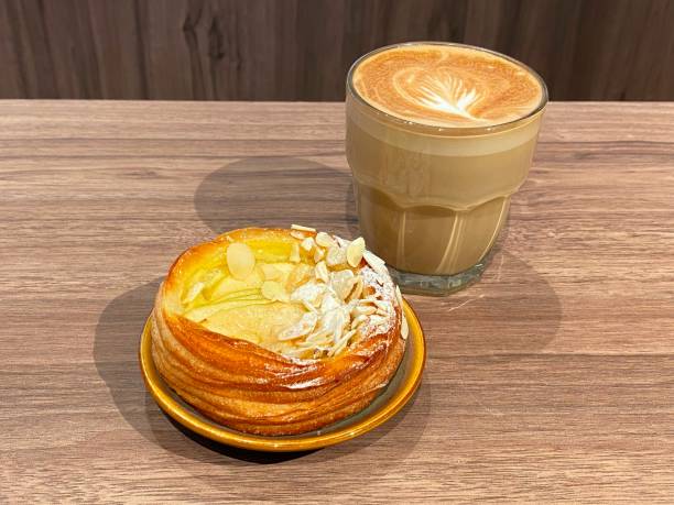 istock Cup of Hot Latte and Apple Galette 1406223126