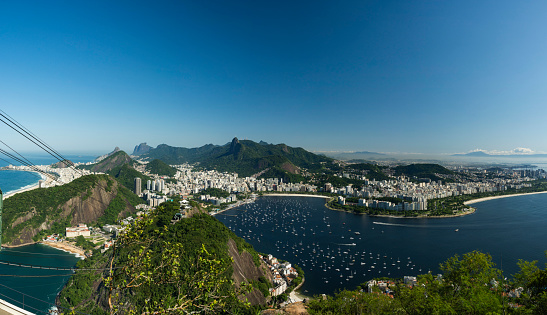 Rio de Janeiro,Brazil. Panoramic view of the city from the Sugarloaf hill. 50 megapixels.