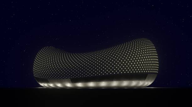3D illustration of building project