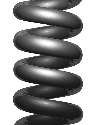 Spring The Object Spring Object 3d Image Stock Photo - Download Image Now - Metal, Spiral ...