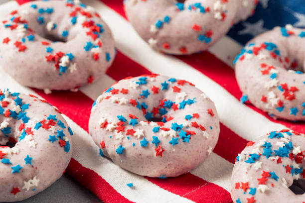istock Homemade American Festive Donuts 1406230918