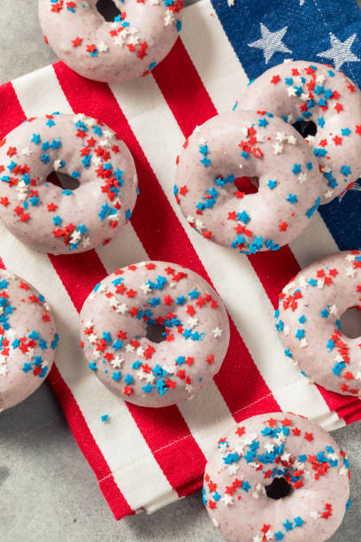 istock Homemade American Festive Donuts 1406230929
