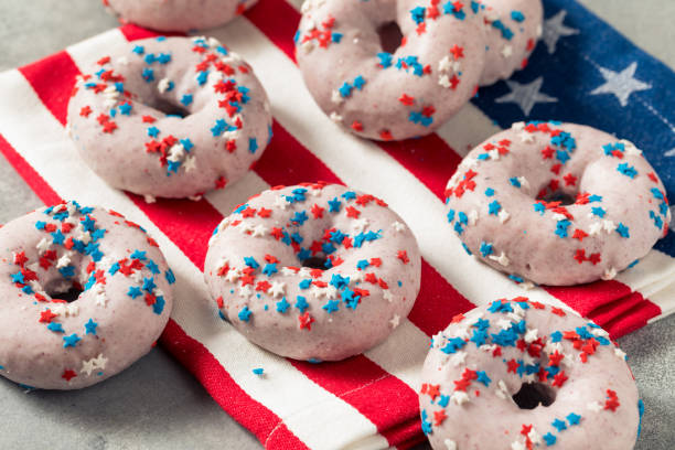 istock Homemade American Festive Donuts 1406230943