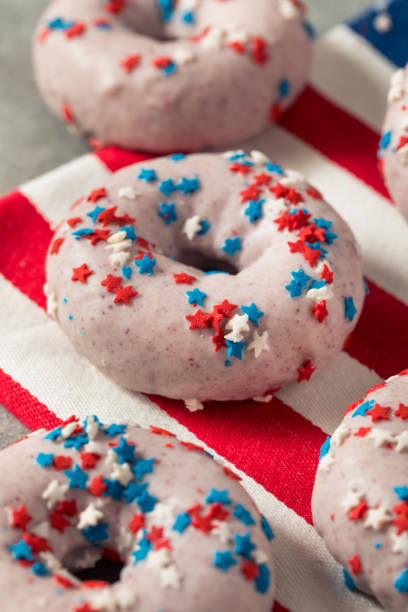 istock Homemade American Festive Donuts 1406230947