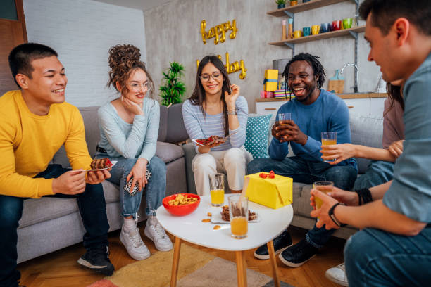 istock Friends having party at home 1406232280