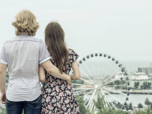 istock Couple on romantic date outdoor 1406232435