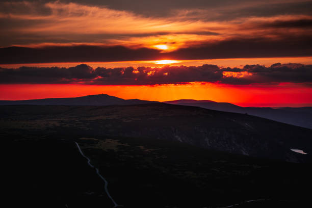 istock Sunset in the Czech mountains 1406234574
