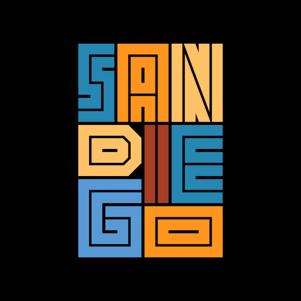 San Diego Template for poster, print, banner, flyer.