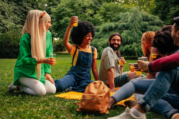 istock Friends reunited after lockdowns 1406242366