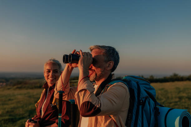 istock Couple hiking and enjoying nature together 1406242538