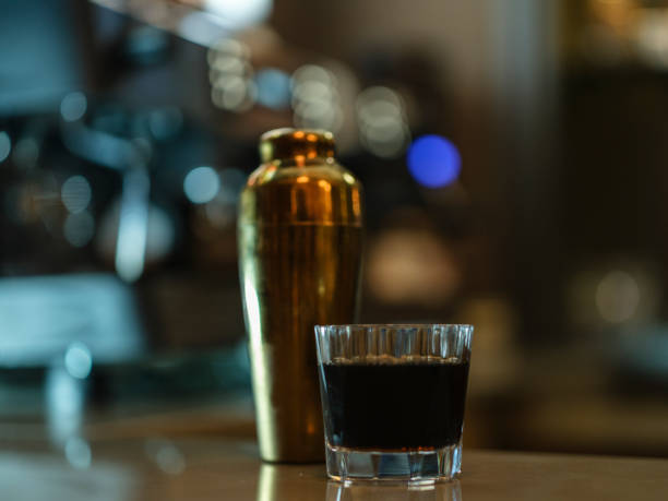istock a fresh black coffee prepared by the barista 1406243644