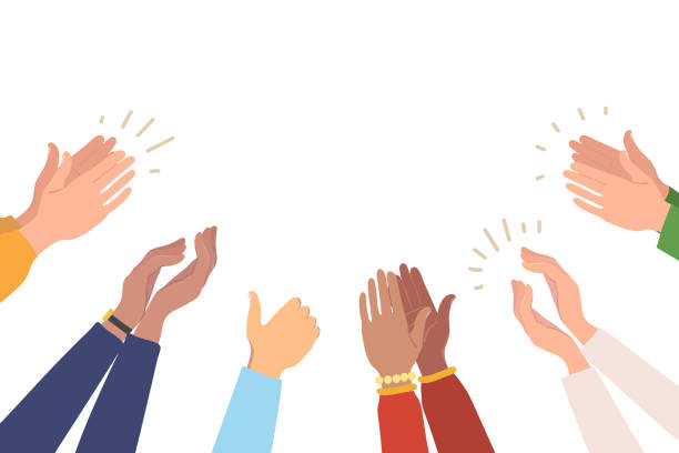 Clapping 1,900+ Crowd Clapping Hands Stock Illustrations, Royalty-Free Vector ...
