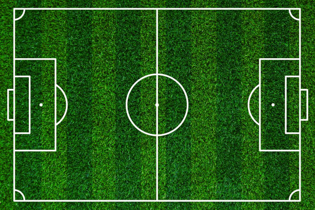 istock Abstract green grass football field of artificial grass background texture,Soccer. Playing field of football. betting and competition. White lines that delimit the areas,Football field Top view 1406248329