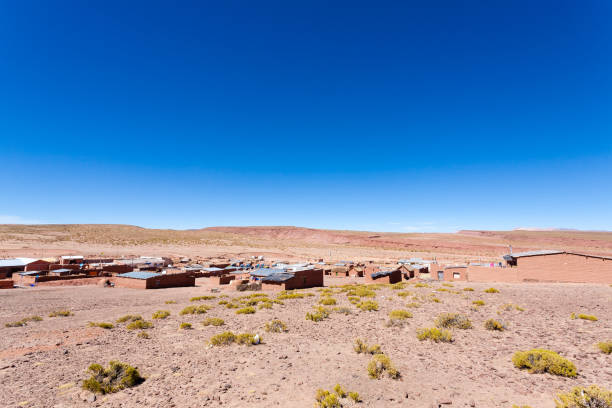 세릴로스 마을 전망, 볼리비아 - bolivian culture 뉴스 사진 이미지