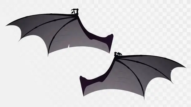 Vector illustration of Bat wings
