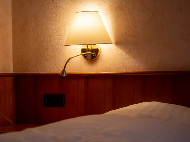 istock lamps in the hotel. 1406255561