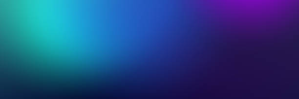 ciemnoniebieski abstrakt z kolorowym światłem na tle - gradient stock illustrations