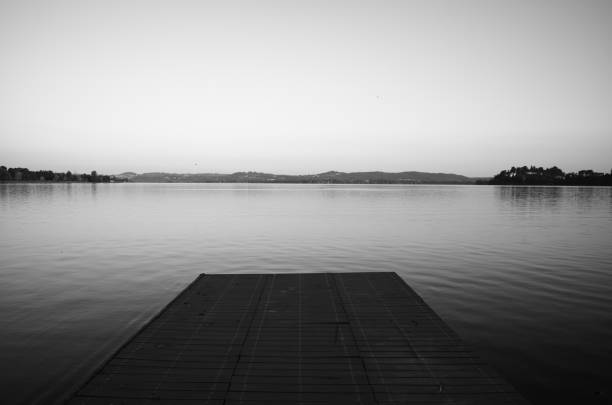 istock Gavirate - Varese lake at sunset 1406265964