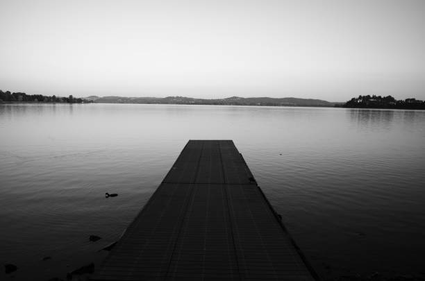istock Gavirate - Varese lake at sunset 1406266573