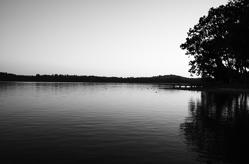 Gavirate - Varese lake at sunset