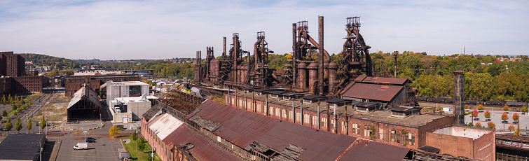 Historic steel mill in Bethlehem, Pennsylvania.