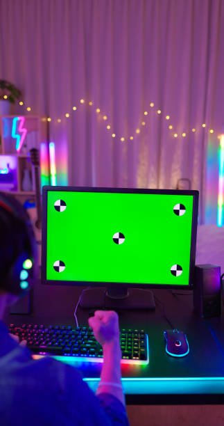 istock Green Screen For Cybersport Game 1406293258