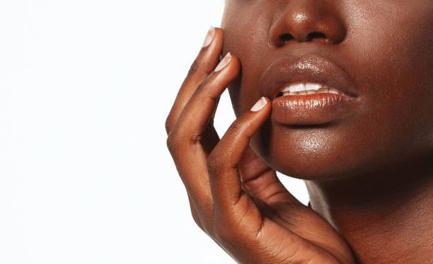 istock Beautiful black woman posing in a studio 1406294128