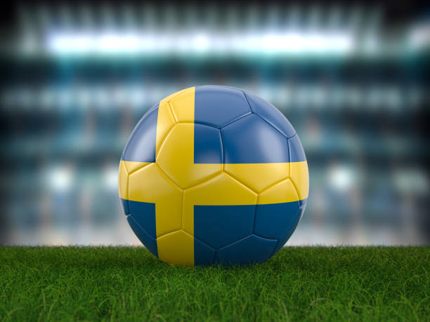 istock Soccer ball Sweden flag 1406295776