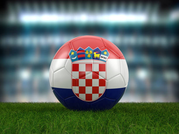istock Soccer ball Croatia flag 1406295958